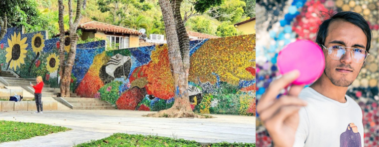 Venezuela’s First Eco Mural Artwork with 200k Recycled Bottle Caps