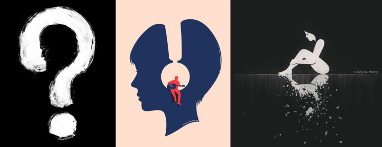 Utilizing Negative Spaces for Creating Surrealistic Themes and Concepts