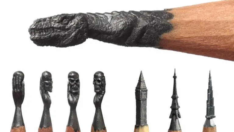 Sculpted Precision: Salavat Fidai’s Pencil Lead Art