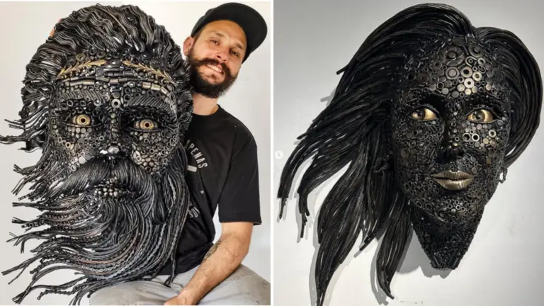 Metal Masterpieces: Sculptor Transforms Scrap into Stunning Art