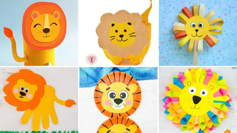 20 Lion-Themed Crafts That Will Make Kids Roar with Joy