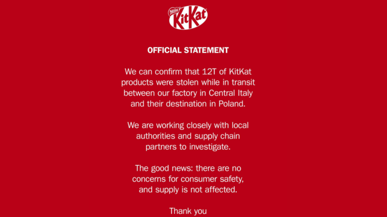 Sweet Heist: Over 12 Tons of KitKats Vanish, Igniting Market Buzz and Crypto Speculation